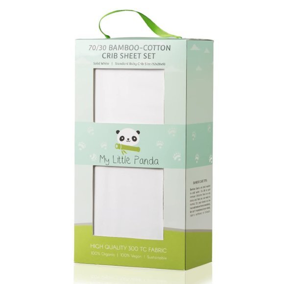 My Little Panda Bamboo Crib Sheet Set - Picture 1 of 3